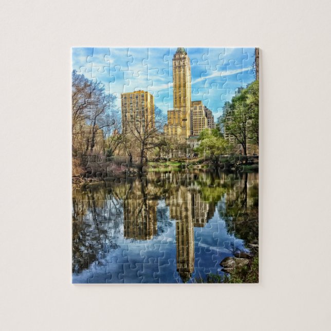 Puzzle Réflexion de Central Park sur New York Skyline (Vertical)