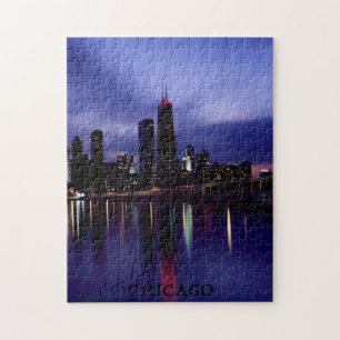 Puzzle Réflexion de la lumière de la rivière Skyline de C