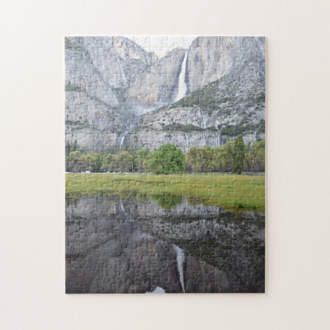 Puzzle Réflexion des chutes de Yosemite - 11x14 - 252 pcs (Vertical)