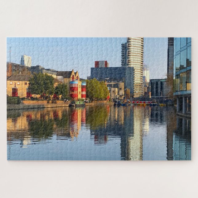 Puzzle Réflexion sur Regent's Canal London Royaume-Uni (Horizontal)