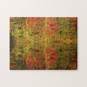 Puzzle Réflexions D'Automne Magnifiques Dans L'Eau
