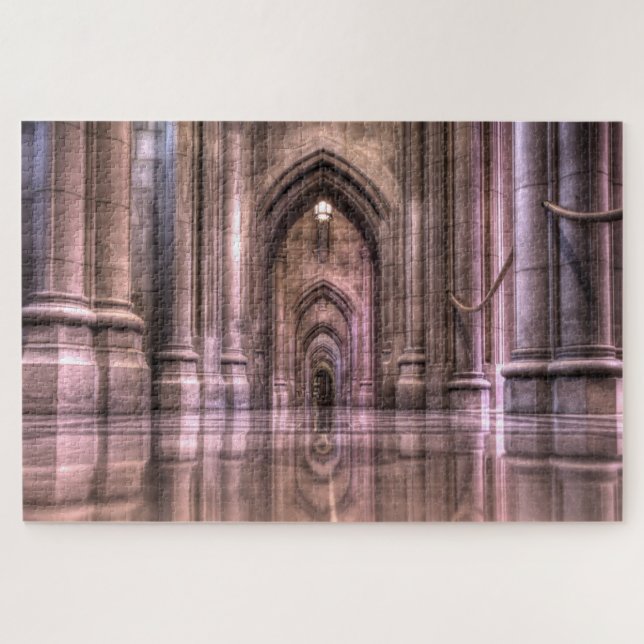 Puzzle Réflexions de la cathédrale nationale de Washingto (Horizontal)