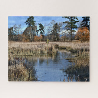 Puzzle Refuge d'oiseaux dans le marais fluvial