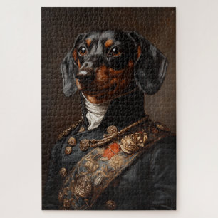 Puzzle Regal Dachshund en uniforme militaire napoléonien