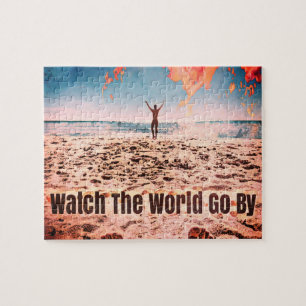 Puzzle Regardez le monde passer - sur la plage