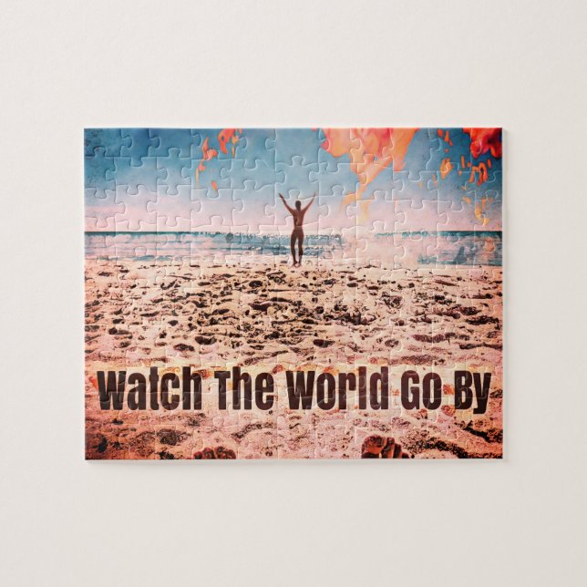 Puzzle Regardez le monde passer - sur la plage (Horizontal)