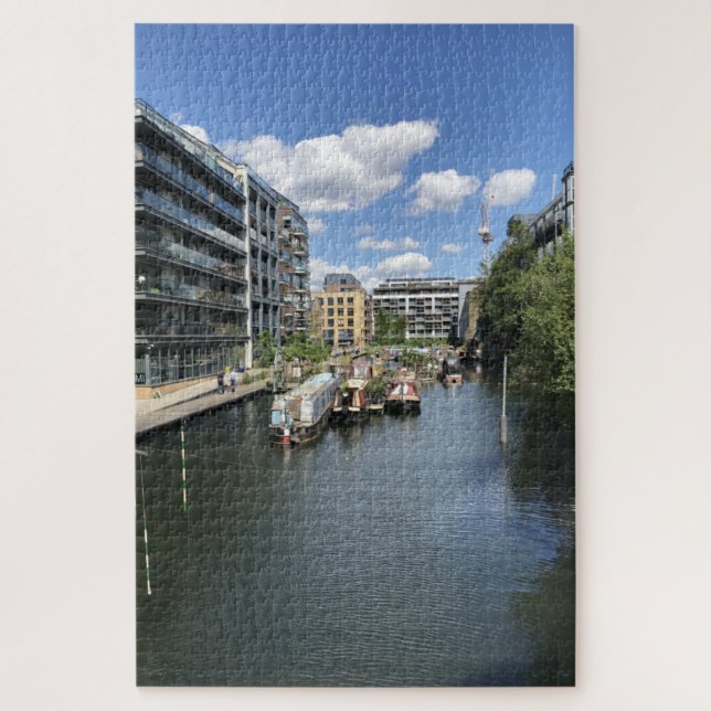 Puzzle Regent's Canal Reflection Londres Angleterre Royau (Vertical)