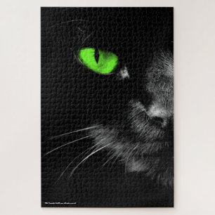 Puzzle Règle de chats noirs - Yeux verts