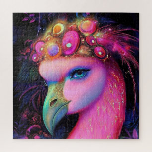Puzzle Reine du Flamant rose cosmique