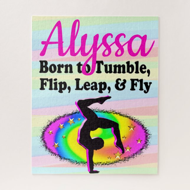 PUZZLE REINE GYMNASTIQUE EN TOMBAGE (Vertical)