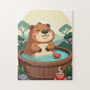 Puzzle Relaxation Baignoire Capybara Zen - Vibe Décontrac