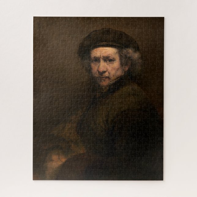 Puzzle Rembrandt Self Portrait : Peintre Néerlandais de l (Vertical)