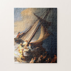 Puzzle Rembrandt Van Rijn Christ dans la mer de tempête G