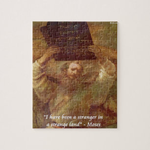Puzzle Rembrandt's Moïse & Citation Biblique