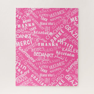 Puzzle Remerciements! - Multi Language - International Wo