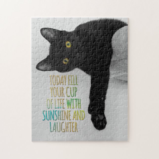 Puzzle Remplissez votre tasse de citation de motivation (Vertical)