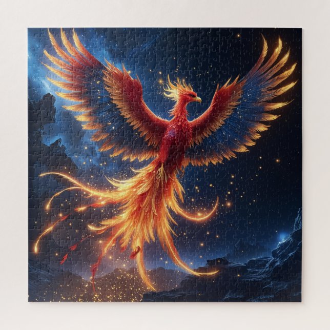 Puzzle Renaissance du Phoenix céleste — Le Foyer Éternel  (Vertical)
