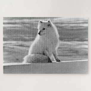Puzzle Renard arctique d'Alaska USA vintage