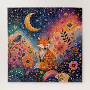 Puzzle Renard dans le jardin d'étoiles