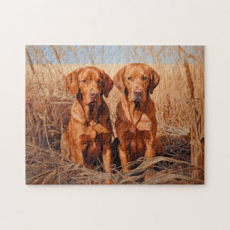 Puzzle Renard rouge labrador récupérateurs