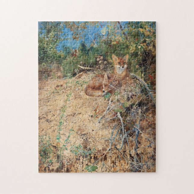 Puzzle Renards, Bruno Liljefors (Vertical)