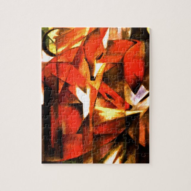Puzzle Renards de Franz Marc Fine Art (Vertical)