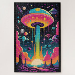 Puzzle Rencontre UFO sur la planète 9