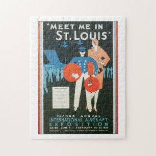Puzzle Rencontrez-moi dans l'illustration d'affiche de