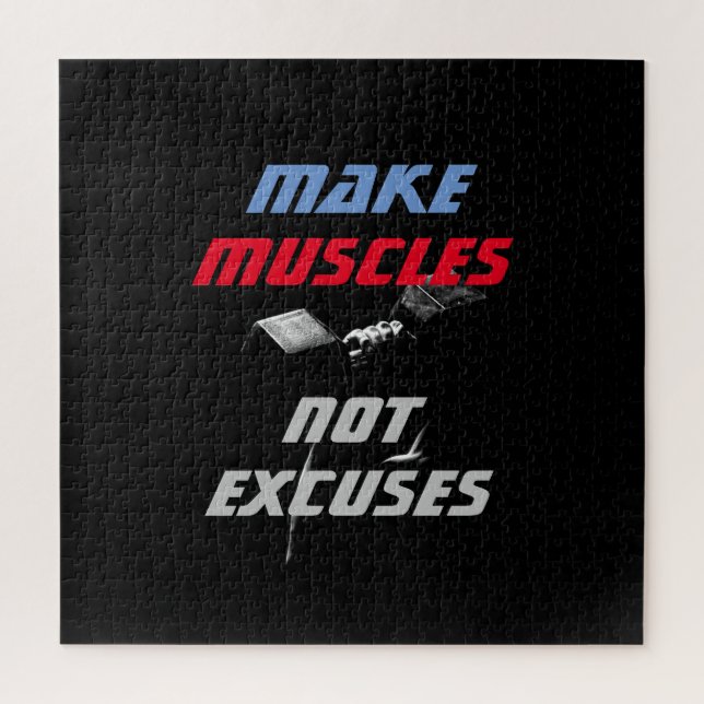 Puzzle Rendre les muscles Bodybuilding Fitness Motivation (Vertical)