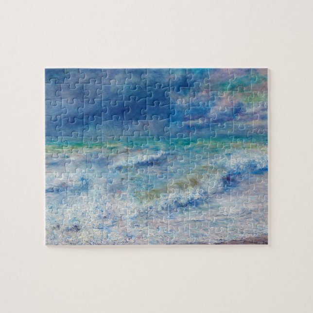 Puzzle Renoir Seascape. Impressionnisme nautique bleu. Me (Horizontal)