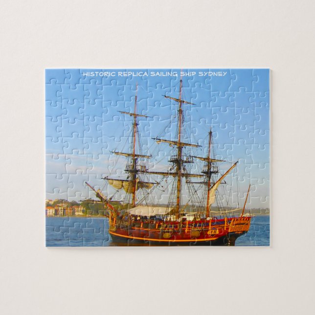 Puzzle Réplique historique navire à voile Sydney (Horizontal)