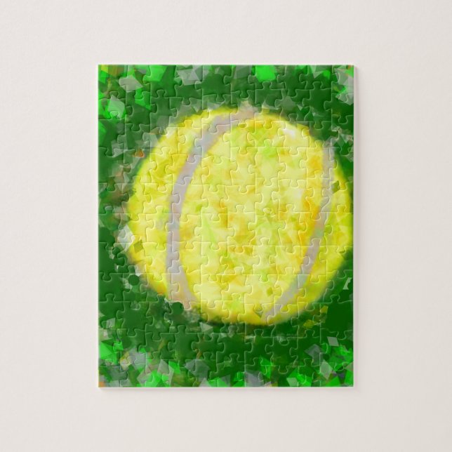 Puzzle Repos de balle de tennis sur l'herbe (Vertical)