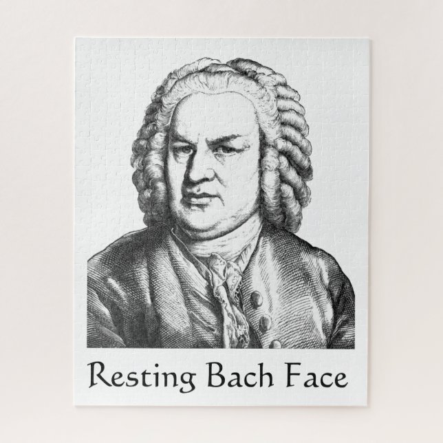 Puzzle Repose Bach Face Compositeur de musique classique (Vertical)