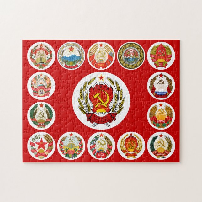 Puzzle Républiques de l'Union soviétique (Horizontal)