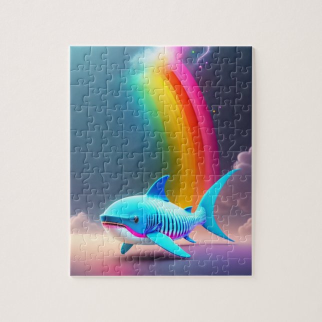 Puzzle Requin coloré (Vertical)