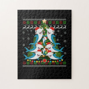 Puzzle requin marteau merhead Xmas éclairage Arbre requin