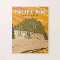 Réserve de parc national Pacific Rim Travel Vintag