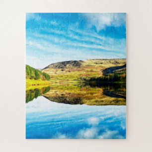 Puzzle Réservoir Dovestone en hiver