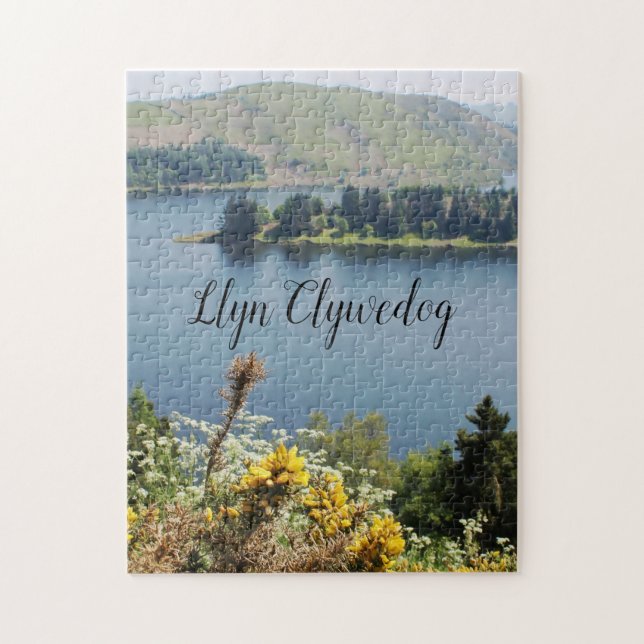 Puzzle Réservoir Llyn Clywedog Souvenir gallois au centre (Vertical)