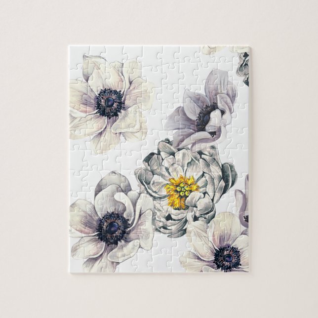 Puzzle Ressort frais de fleur d'anémone florale de (Vertical)