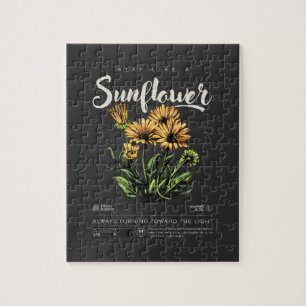 Puzzle Restez comme un tournesol