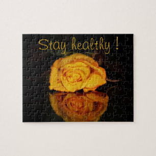 Puzzle Restez en bonne santé avec la rose