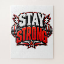 Restez Fort Motivation Fitness Gym Entraînement De
