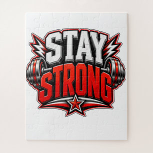 Puzzle Restez Fort Motivation Fitness Gym Entraînement De