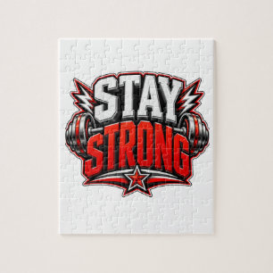 Puzzle Restez Fort Motivation Fitness Gym Entraînement De
