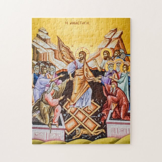 Puzzle Résurrection de l'icône orthodoxe du Christ (Vertical)