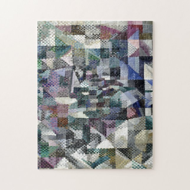 Puzzle Retarder la fenêtre de peinture Abstraite laque 3 (Vertical)