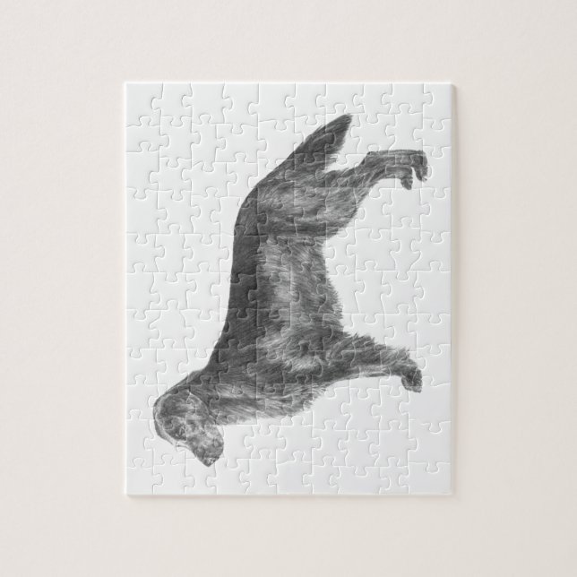 Puzzle Retrieur à revêtement plat (Vertical)