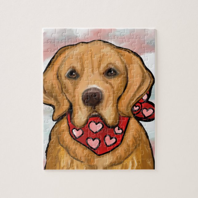 Puzzle Retriever doré (Vertical)