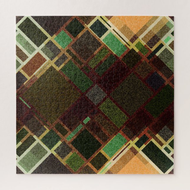 Puzzle Retro Diagonal : Abstrait Motif sans couture. (Vertical)